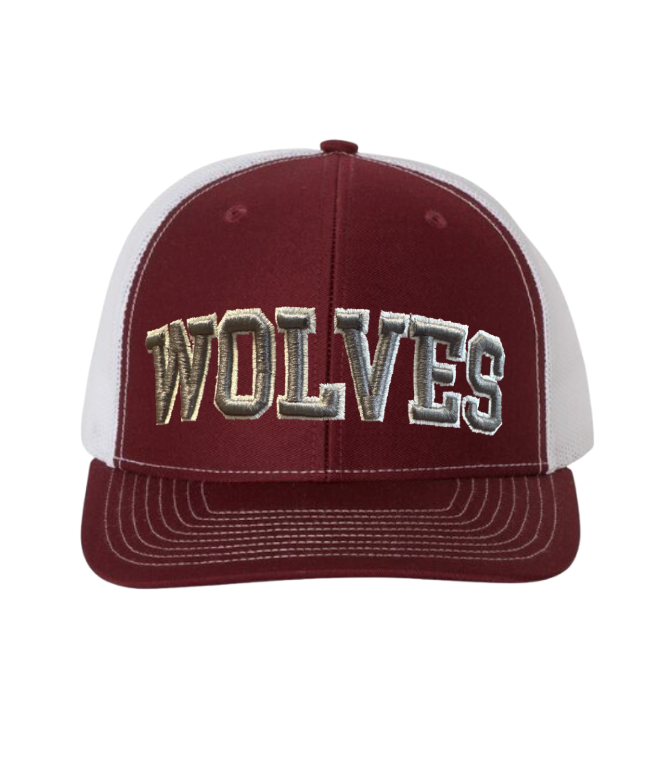 Wolves Outline Logo Trucker Hat