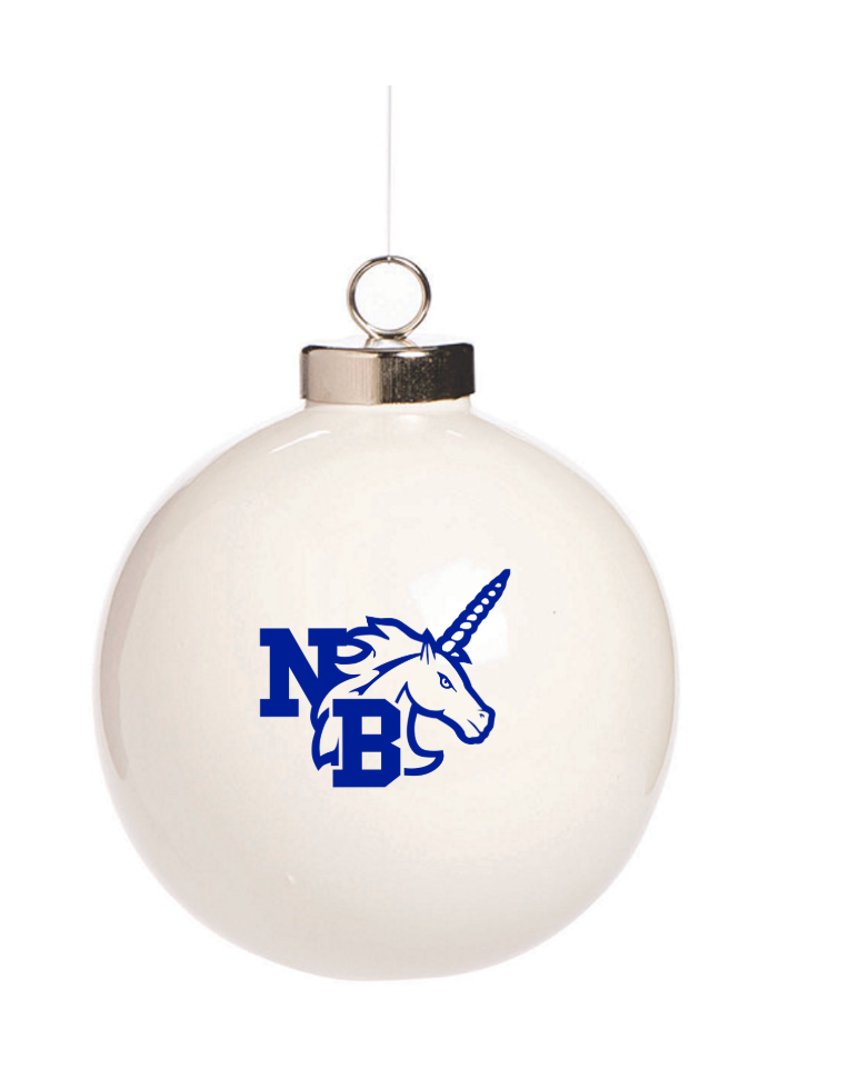 White NB Sphere Ornament