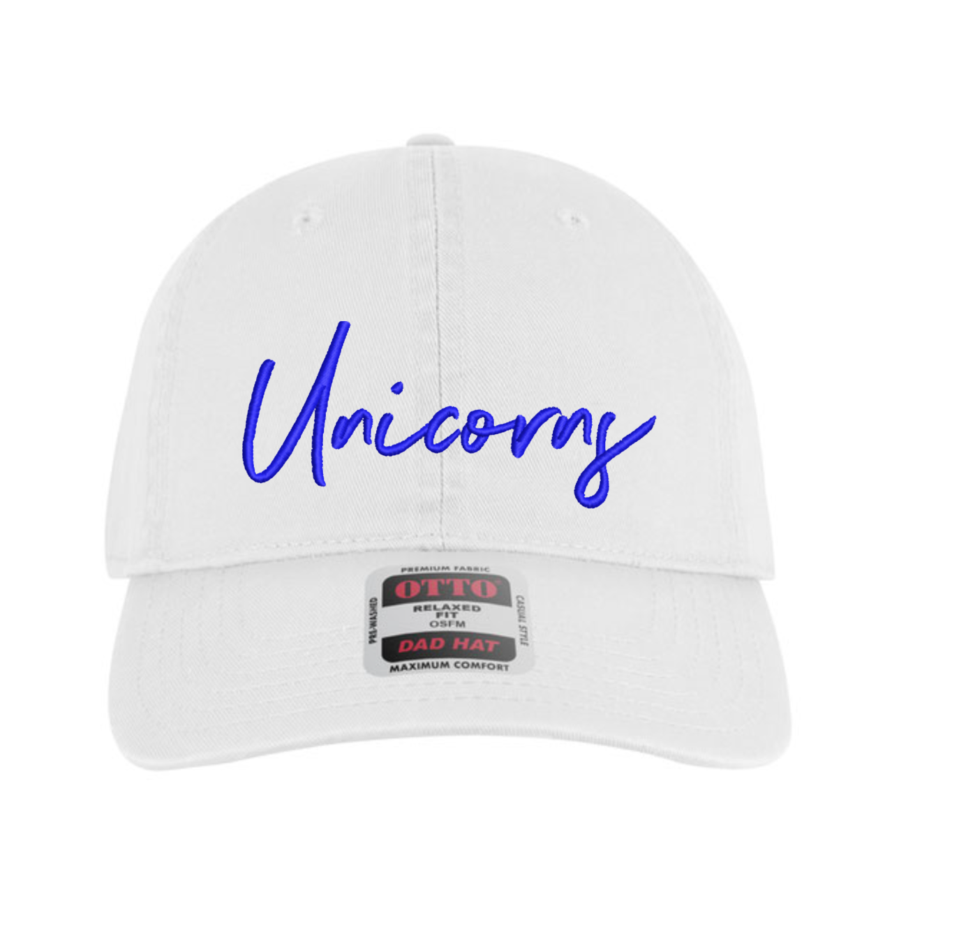 Unicorns Script Dad Hat
