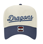Load image into Gallery viewer, Dragons Script Otto Navy/White Hat

