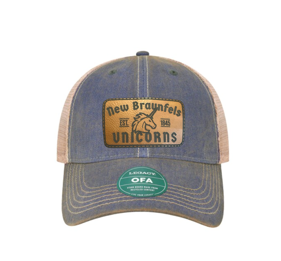 Unicorns Leather Patch OFA Hat Royal/Khaki