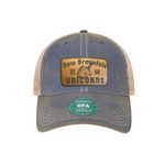 Load image into Gallery viewer, Unicorns Leather Patch OFA Hat Royal/Khaki
