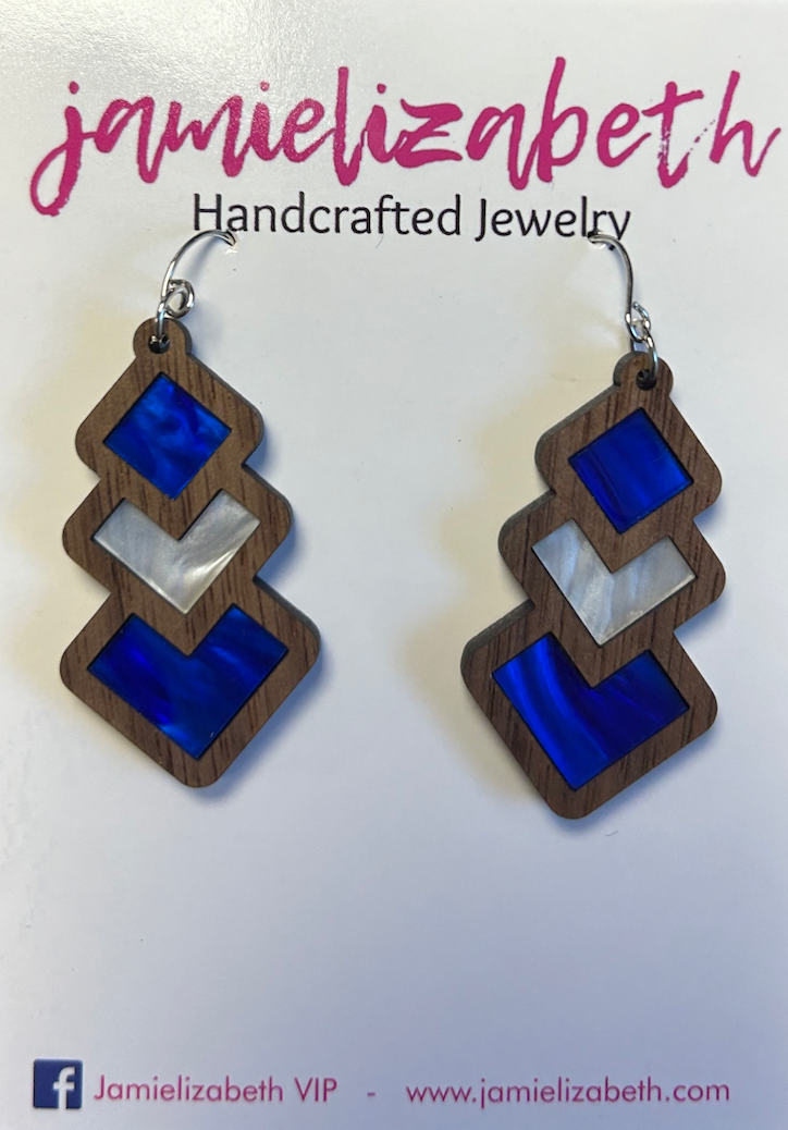 Wood Gameday Earrings