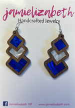 Load image into Gallery viewer, Wood Gameday Earrings

