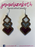 Load image into Gallery viewer, Wood Gameday Earrings
