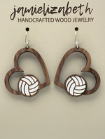 Load image into Gallery viewer, Wood Gameday Earrings
