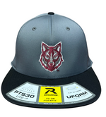 Load image into Gallery viewer, PTS30 Wolf Head Fitted Hat (Maroon)
