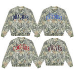 Load image into Gallery viewer, Cotton Collective Camo Crew Custom School
