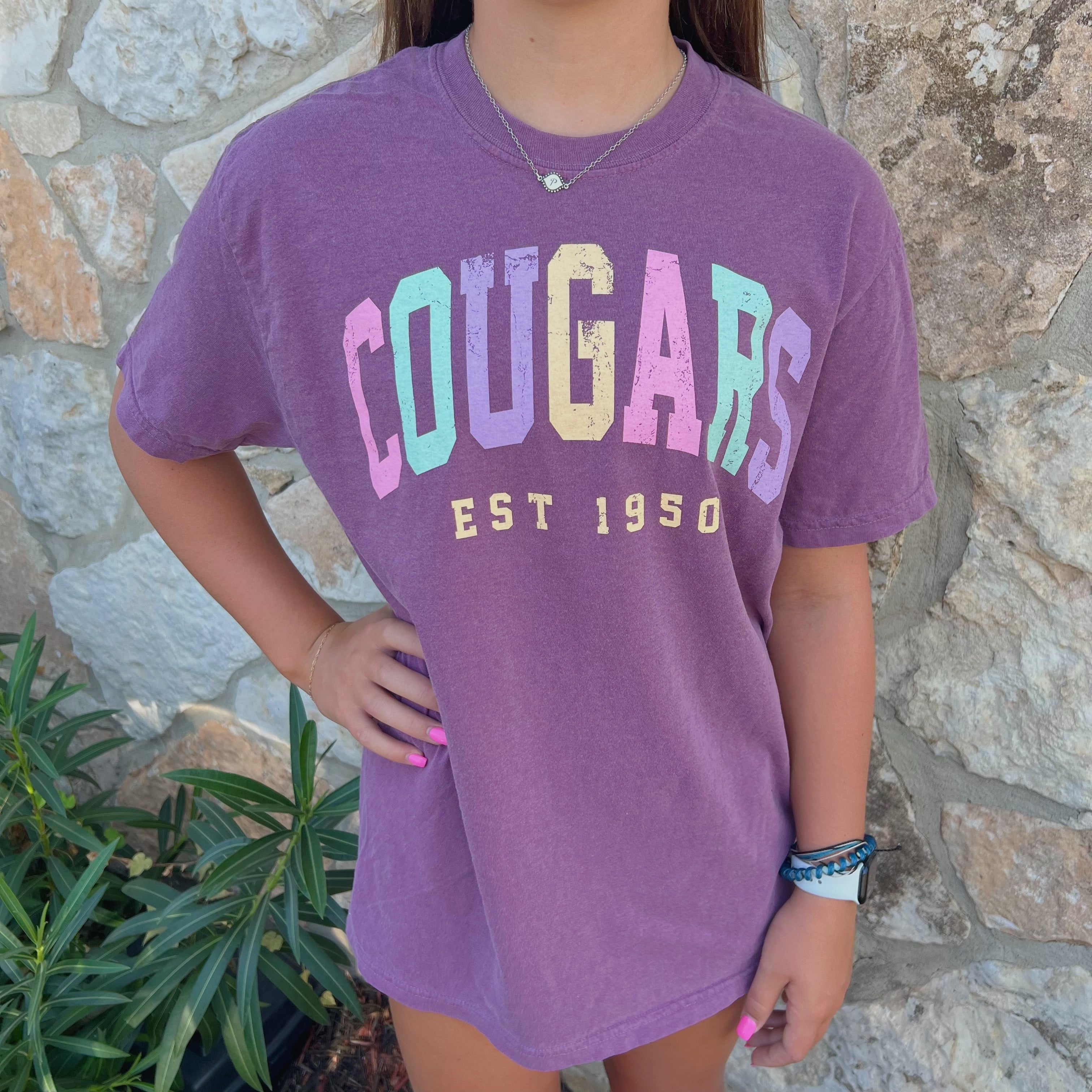 Cougars Colorful Collegiate Tees