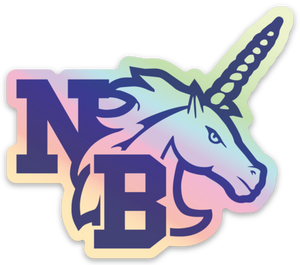 NB Unicorn Mascot Holographic Sticker