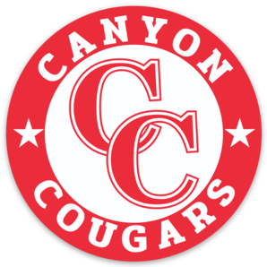 Canyon Cougar Circle Sticker