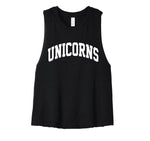 Load image into Gallery viewer, Unicorns Collegiate Cropped Tank
