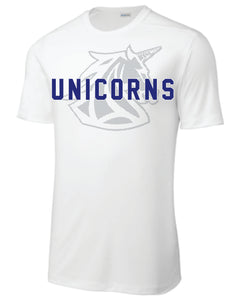 White Diamond Unicorn Performance Tee