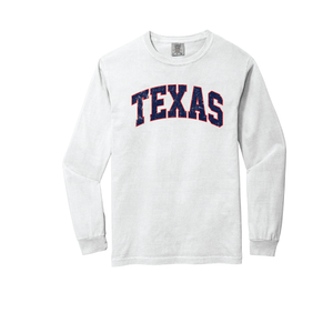Texas White Bold Long Sleeve